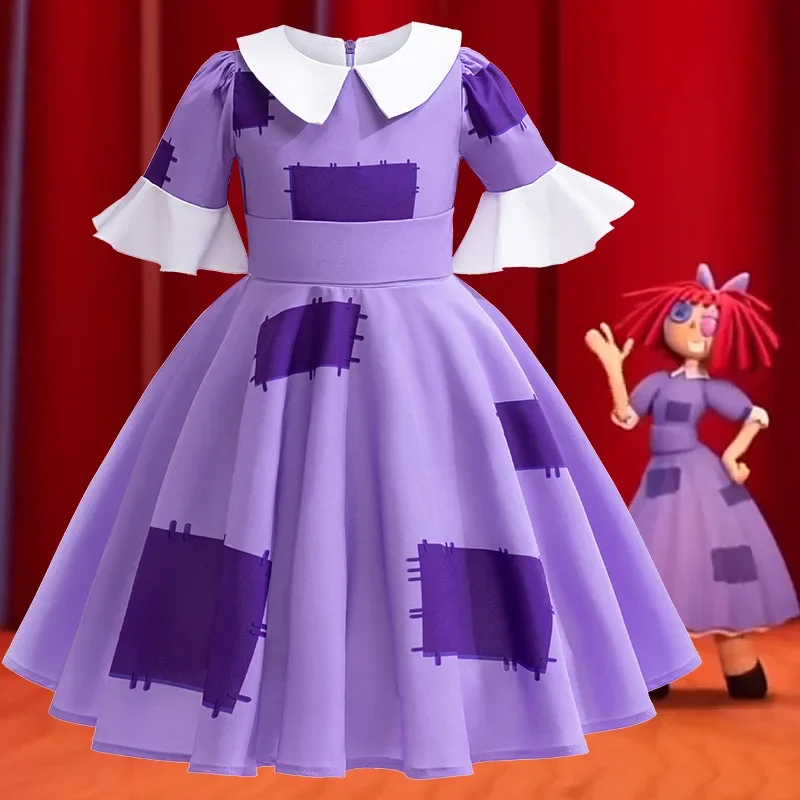 Robe de Cosplay para niña, Tenue d'Halloween de Cirque Magique Numérique, Jakarta, Nouveau Produit du Commerce Extérieur