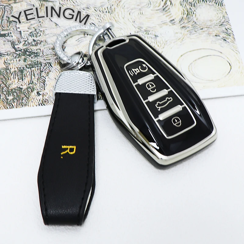 Full Signal Car Key Case Cover For Geely Key Fob Cover Multicolor for Geely Coolray 2024 X6 Emgrand Global Hawk GX7 Accessories