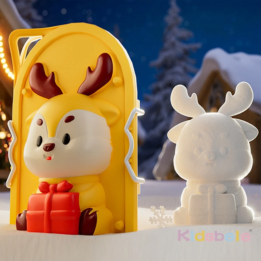 Świąteczne szczypce do śniegu w kształcie Świętego Mikołaja – łatwy przyrząd do formowania śniegu dla dzieci, zimowy prezent do zabawy na śniegu na świeżym powietrzu, narzędzie do rękodzieła świątecznego