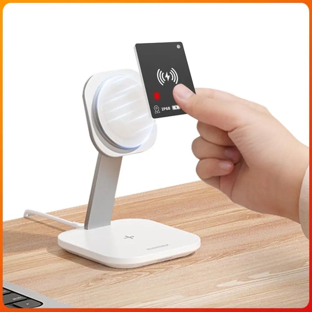 

Wireless Charging Ultra Slim Tracking Card Works for Apple Find My Item Card Finder Wallet Anti-loss Card for Keys Suitcase Bag