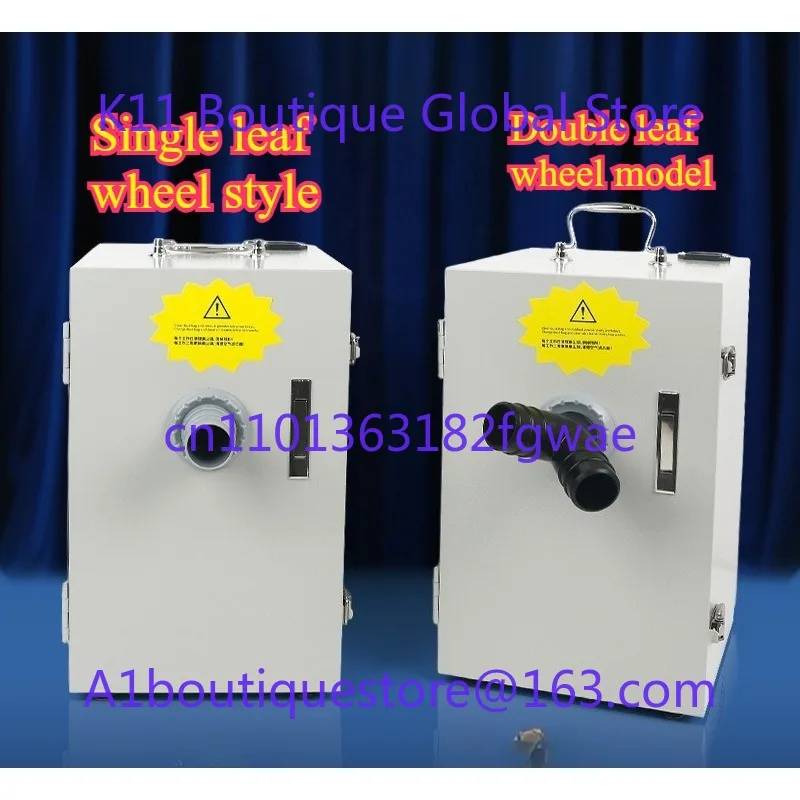 Vacuum Dust Collector 370W/550W Single/Double Row Cleaner Lab machine Grinding Polishing Sandblasting Dust Collection
