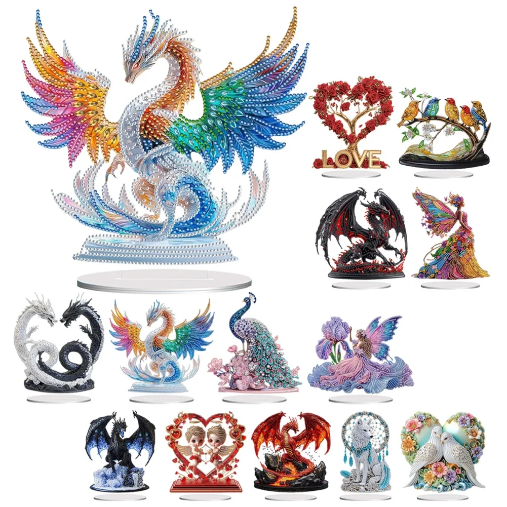 Animal Special Shape Diamond Painting Tabletop Ornaments Kit Diamond Painting Desktop Ornaments Kit Bedroom Table Decoration