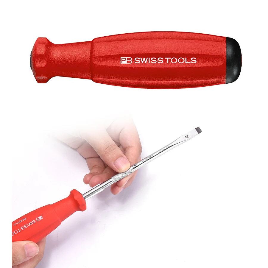 PB SWISS Interchangeable Screwdriver Bit with Magnetic Bit-holder for PB 215 A, 8215 A, DigiTorque and MecaTorque handles