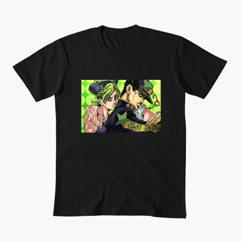 

0413 JoJo's Bizarre Adventure Anime Gift t shirt 100% cotton printed Graphic Clothes Y2K clothing Cartoon Tee All size Tops