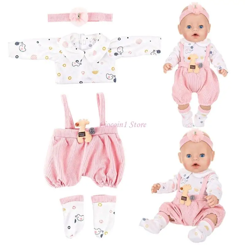 Roupa boneca Y1UB roupa outono inverno para 18 polegadas bonecas bonecas fingem jogar acessórios vestir boneca