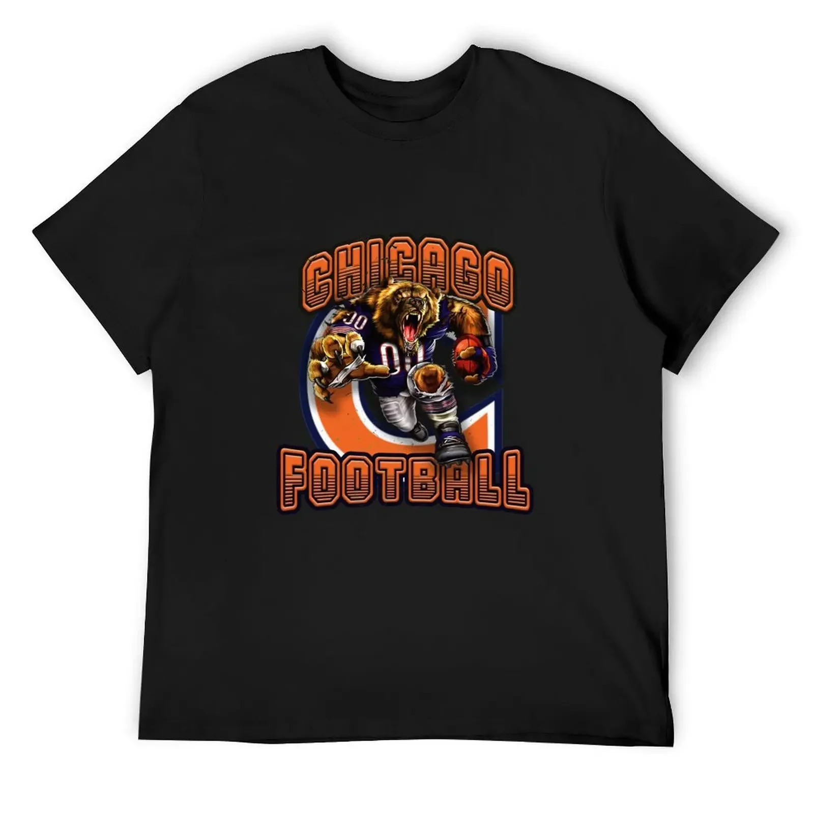 

Chicago Football T-Shirt anime figures cheap stuff anime Men's t-shirt