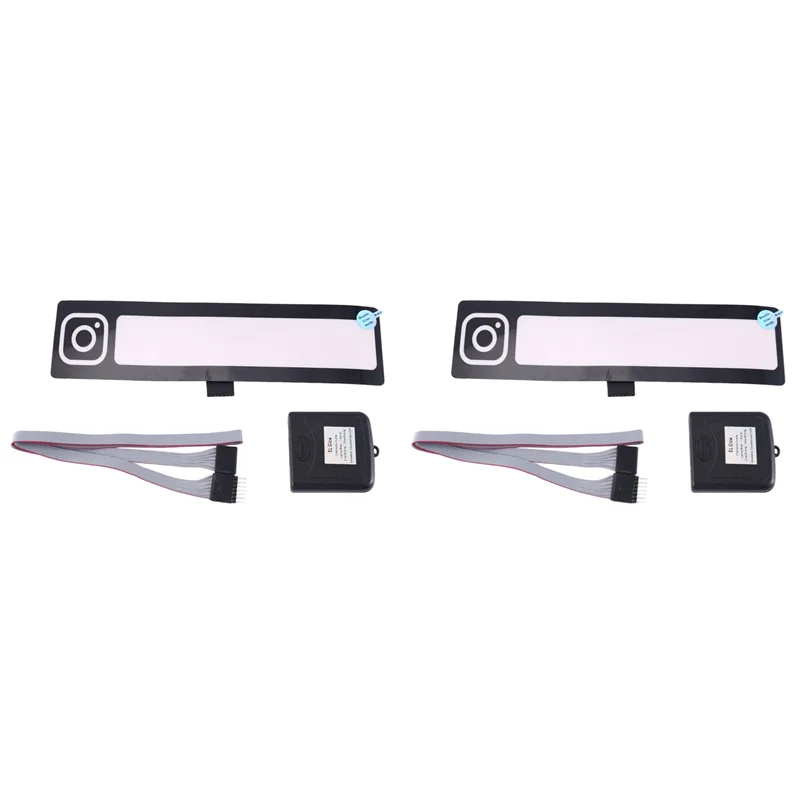 

ABOK-2X Car LED Reflective Stickers Car Window Sticker Windshield Electric Car Stickers Glow Panel Decoration Accessories
