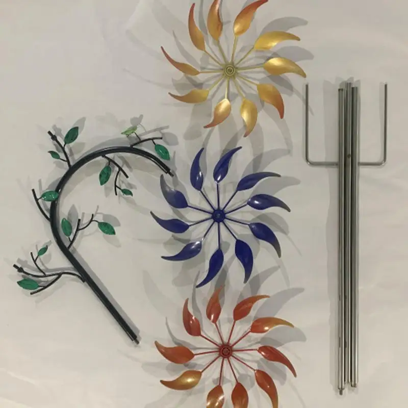 Unique and MagicalMetal Windmill Outdoor Wind Spinners Wind Catchers Yard Metal Windmill Garden Decoration
