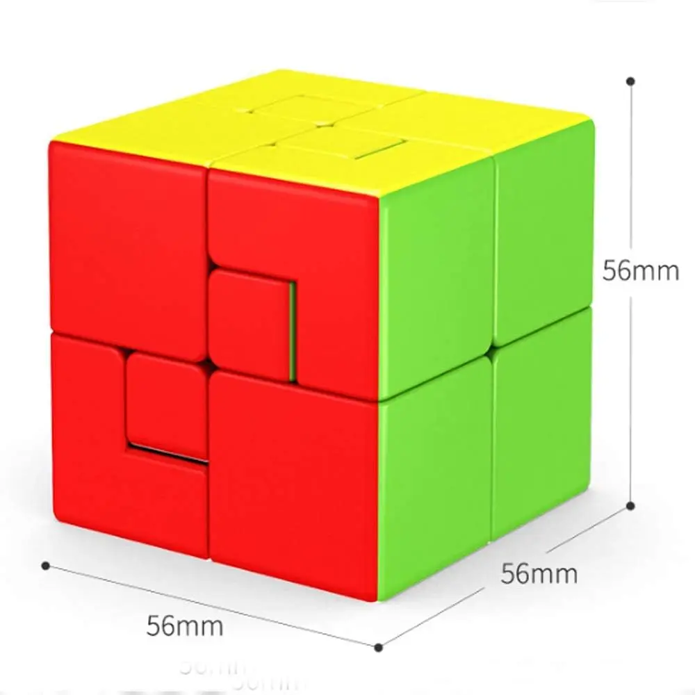 MoYu MoFang JiaoShi Meilong 2x2 3x3 Bandaged Magic Cube KuiLei Cube Cubing Classroom Meilong Puppet Puzzle Cube Multi Color