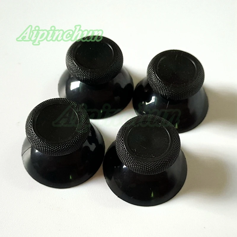 Aipinchun 4Pcs Black 3D Analog Joystick Cap Replacement For Microsoft Xbox One Controller Thumbsticks Xboxone Repair Parts