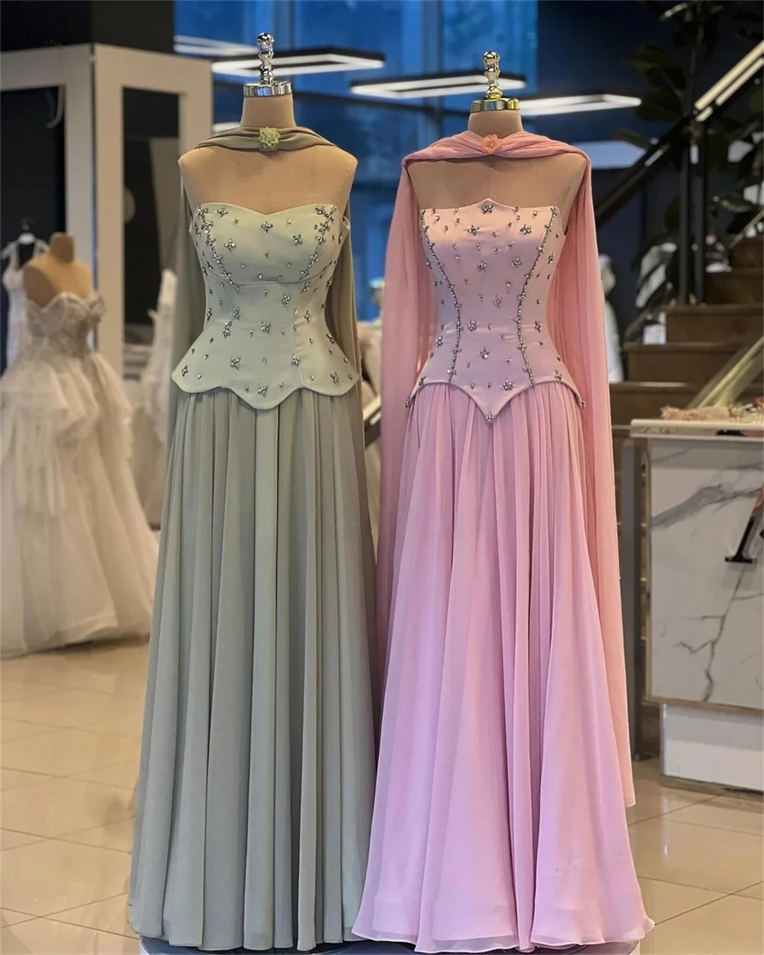 Nicole Luxe Dames Avondjurken Vrouw Elegante Luxe Avondjurk 2025 Line A Is It Tube Top Custom Made Prom