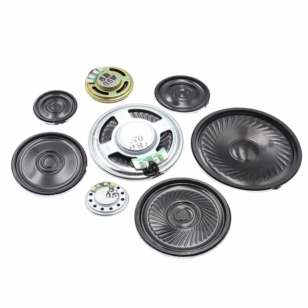 0.5W 8R Mini Speaker 8 Ohm Loud Speaker Diameter 20mm 23mm 28mm 30mm 40mm 50mm Buzzer Connector