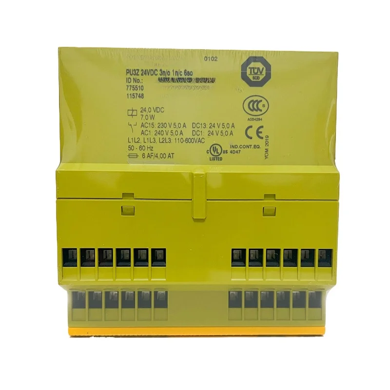 Módulo de relé de seguridad, nuevo para Pilz PU3Z 24VDC 3n/o 1n/c 6so 775510