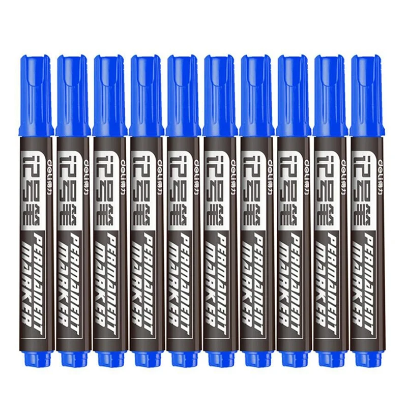 

5pcs Permanent Marker Pen Oil-Based Paint Marker 3 Colors Signature Pen Waterproof Stationery Supplies