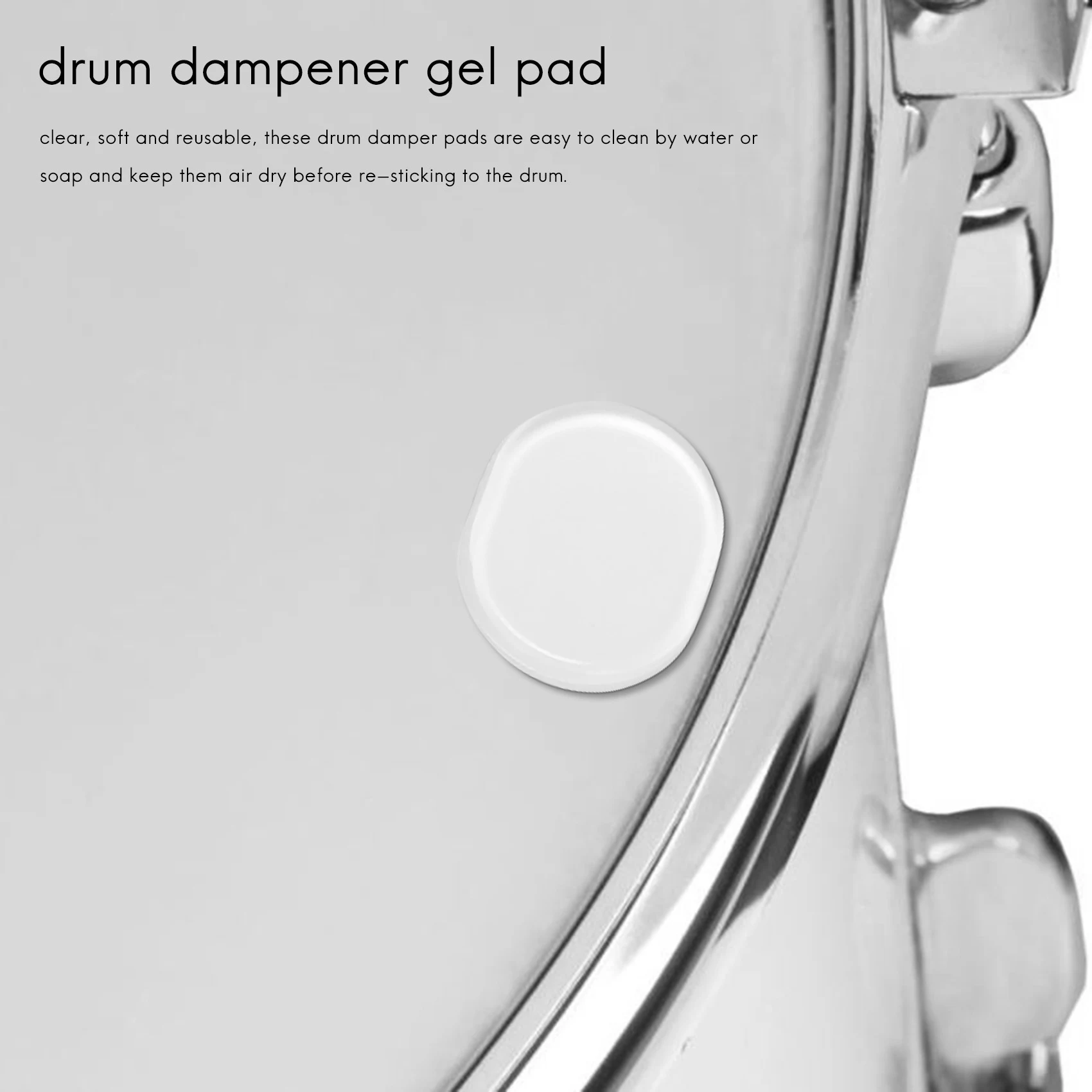 24 Stuks Drum Dempers, Drum Demper Gel Pads Trommel Geluiddempers Niet-Giftige Zachte Siliconen Drum Mute Voor Drums Toonregeling (Helder)