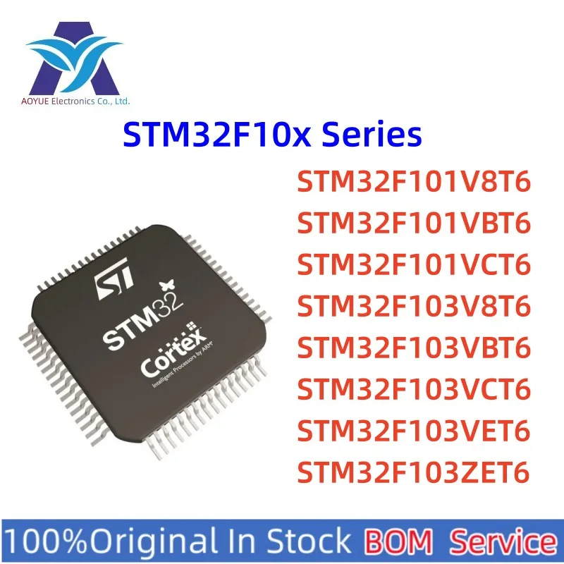 STM32F101V8T6 STM32F101VBT6 STM32F101VCT6 STM32F103V8T6 STM32F103VBT6 STM32F103VCT6 STM32F103VET6 STM32F103ZET6 Original New IC