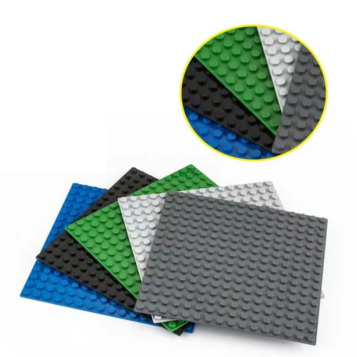 20pcs 16x16 Block Base Plate, Compatible with Mainstream Brands, Play CHILDREN'S Creativity Toy Base Accessories