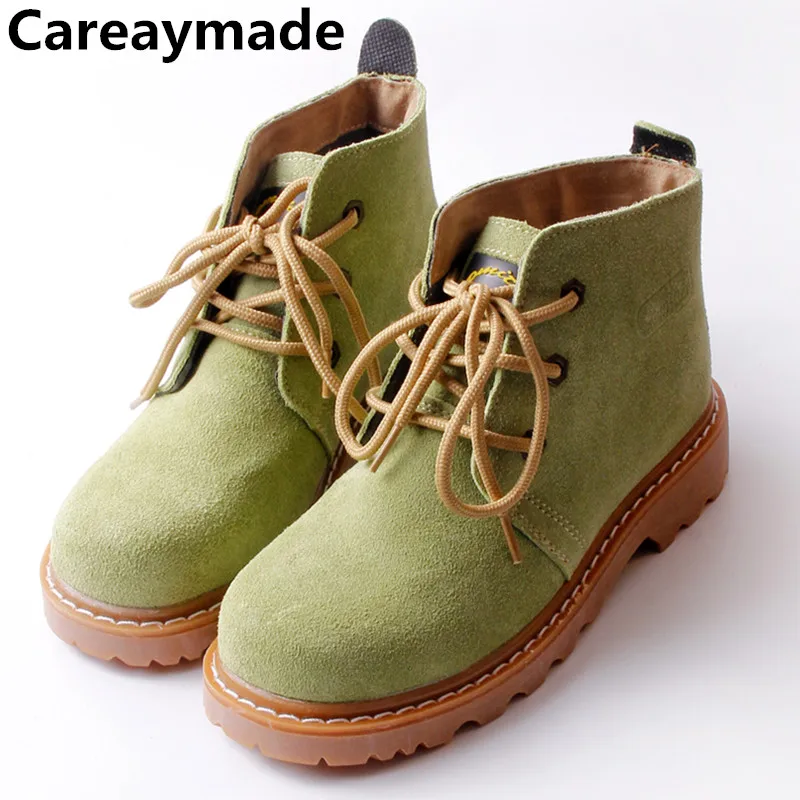 Careaymade-New style Genuine leather shoes,Pure handmade flats shoes,The retro art mori girl shoes, Fashion retro boots ,6 color