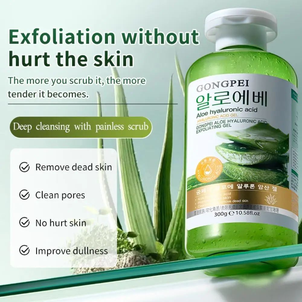 

Whitening Exfoliating Gel with Aloe Vera and Hyaluronic Acid for Brighter and Smoother Skin