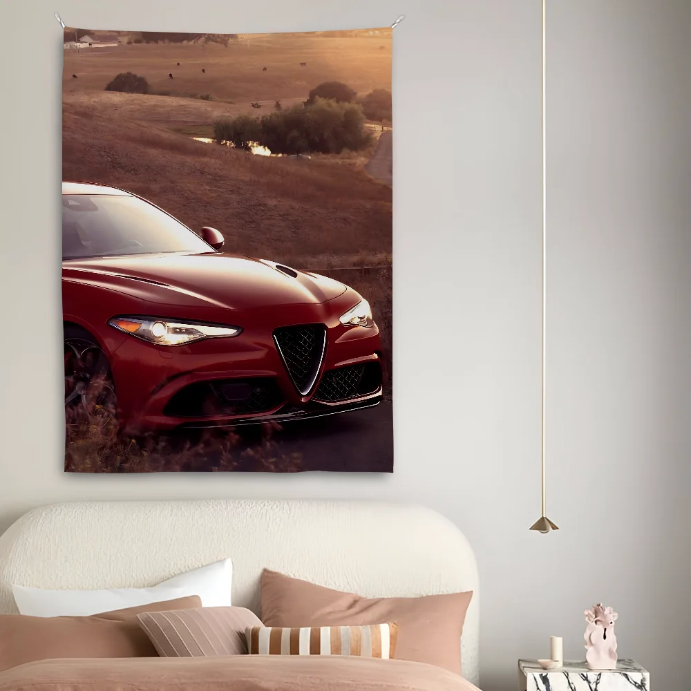 A-Alfa R-Romeo Cool Supercar Tapestry Perfect For Home&Living Bedroom Decor Wall Art Backdrop Banner