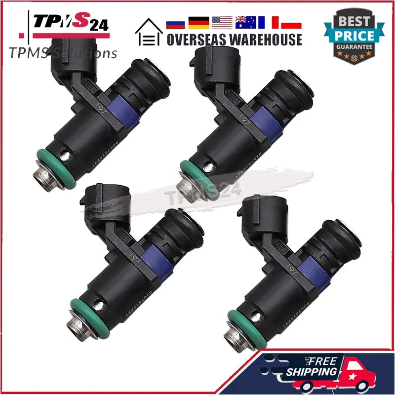 4Pcs Fuel Injector For Volkswagen Jetta Volkswagen Sagitar 04E906031E