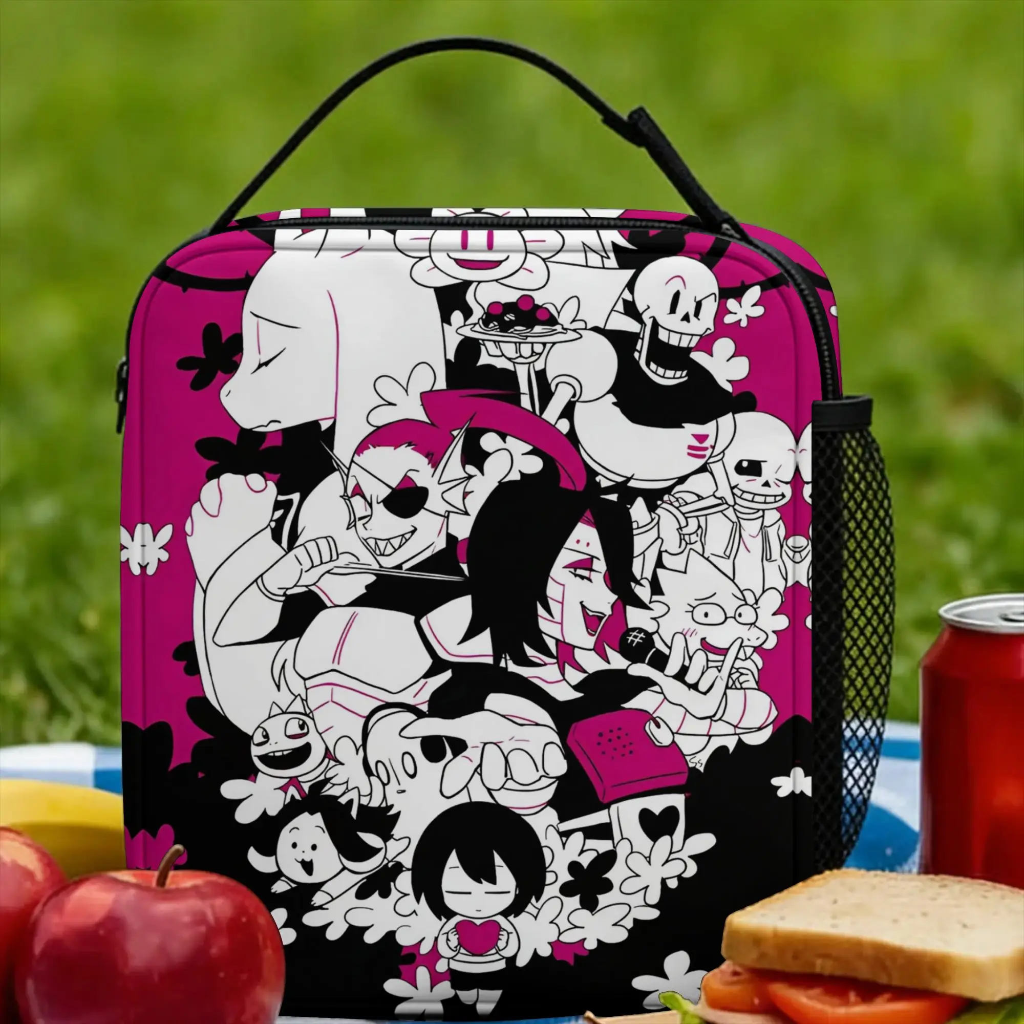Deltarunes Insulated Lunch Bags Thermal Bag Reusable,Meal Container Gaming High Capacity Lunch Box Tote Men Women Beach  Outdoor