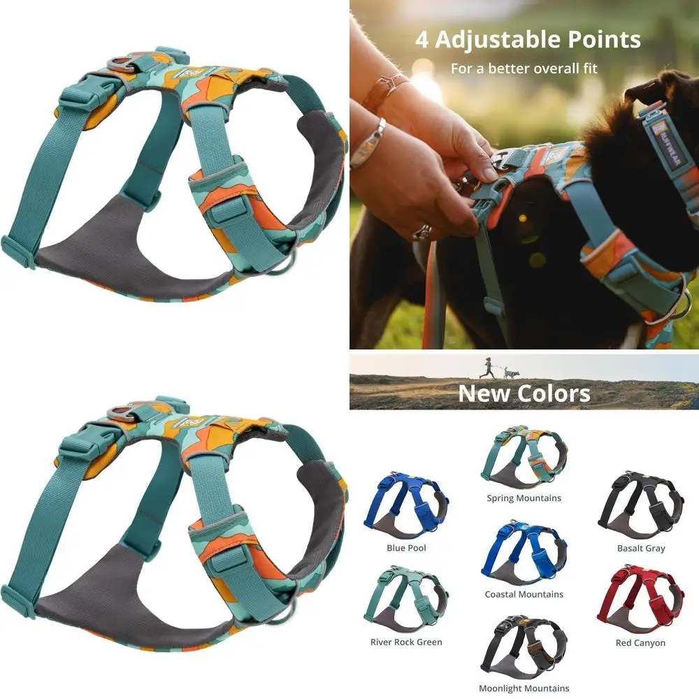 

Reflective Padded Dog Harness, Medium Size, Adjustable for Walking & Training, Suitable for All Dogs, Spring Mountains Brand