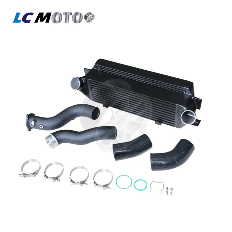 Bar&Plate Intercooler Aluminum Charge Pipe Combo Kit Direct Bolt-On Fit BMW G20 G21 3 Series G22 4 Series G29 Z4 B48 325i 330i 4