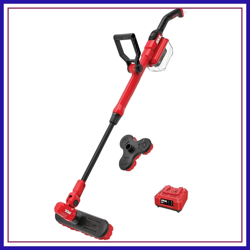 

Electric Spin Scrubber Cordless Power Brush 20V Kit with Battery Charger