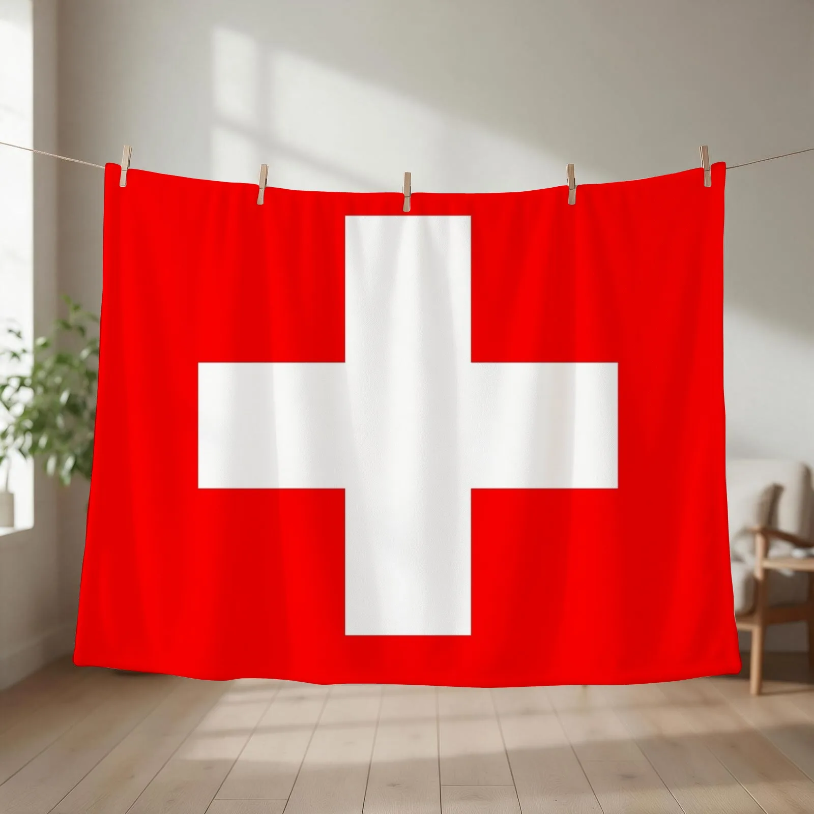 Switzerland Flag Throw Blanket Tourist christmas decoration christmas gifts Warm Blankets