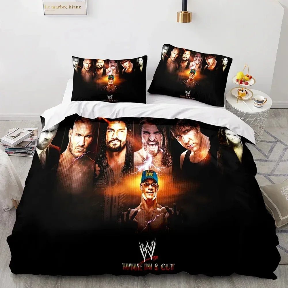 

Комплект постельного белья Wrestling Game WWE EAW, пододеяльник, пододеяльник для спальни, чехлы Single Twin King ​ Размер пододеяльника домашний текстиль 2/3 шт.