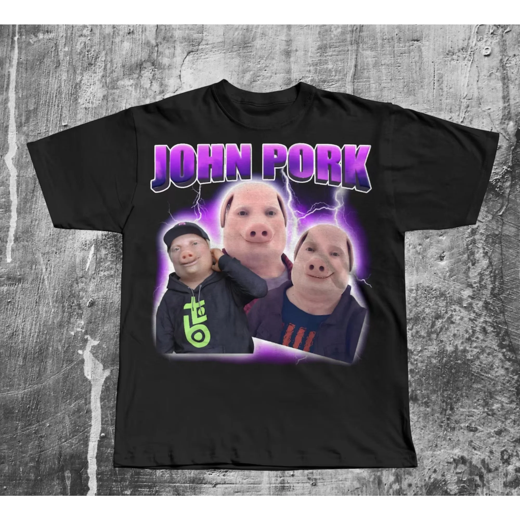 John Pork Funny Dank Memes  Men T-shirts  Funny MemeT-Shirt 100% Cotton Oversize T-shirts Stupid Gifts Men Clothing