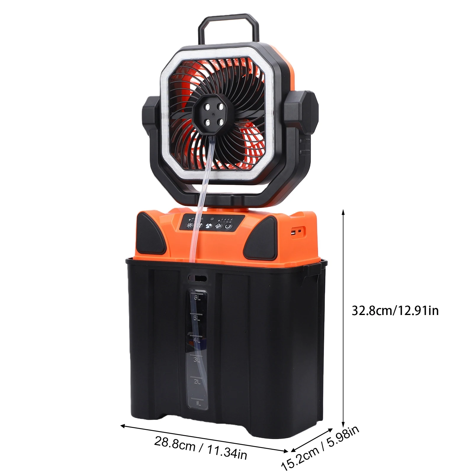 Rechargeable Camping Fan with 6L Bucket LED Light Remote Control 20000mAh Battery Powered Portable Camping Tent Fan for Outdoor - view 6