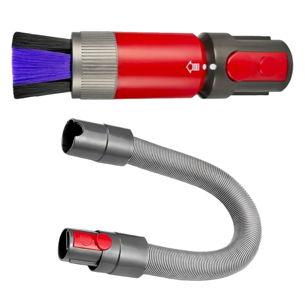 For Dyson V7 V8 V10 V11 V15 Vacuum Cleaner Attachment, Scratch-free Dusting Brush Flexible Extension Hose Replacement Parts