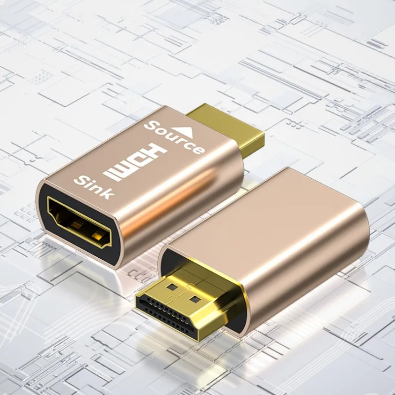 2 STKS HDMI Grafische Kaart Spoofing Apparaat Emulator Virtuele Display Monitor HDMI-Compatibel Slot Scherm Schat