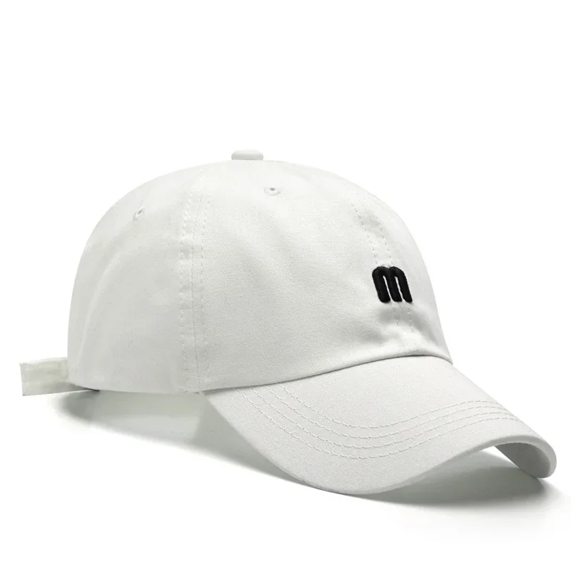 Casquette de baseball à visière pour hommes et femmes, lettre M, dessus souple pour couple, chapeaux respirants pour hommes, mode 2022