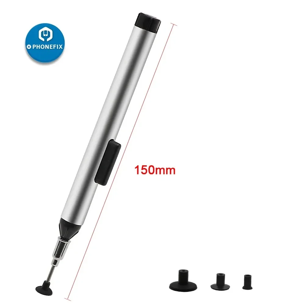 Penna di aspirazione a vuoto 3 collettori di aspirazione IC SMD saldatura dissaldante pompa a ventosa per SMT IC SMD pinzette Pick Up BGA strumento