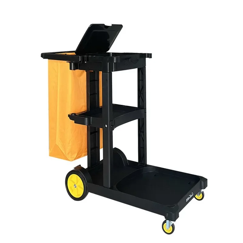 

New hospital hotel supplies cleaning cart service cart with cover Chaobao D-11-1 cleaning trolley