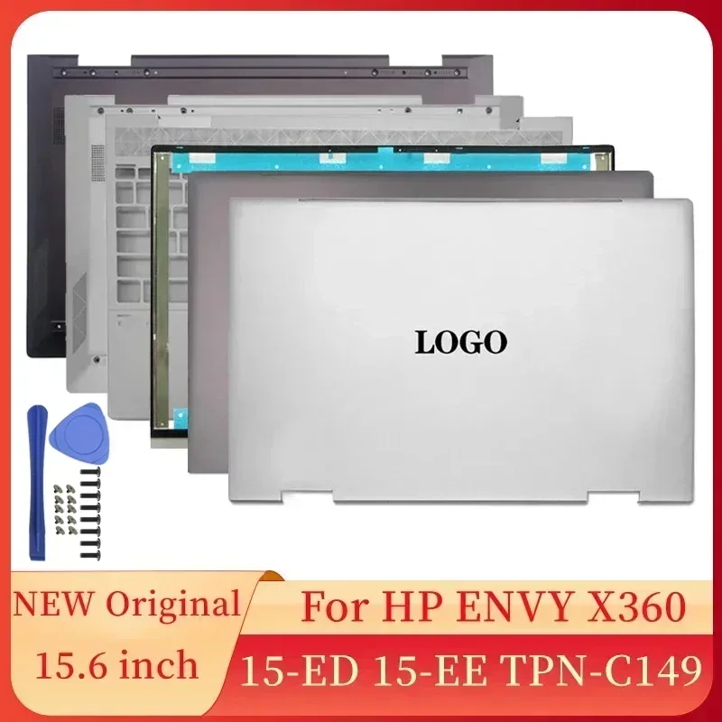 For HP Envy X360 15-ED 15-EE TPN-C149 Notebook Screen LCD Back Cover/Front Bezel/Hinges/Palmrest/Bottom Case Laptop Accessories