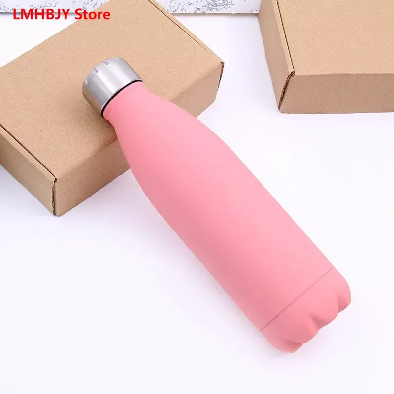 LMHBJY-304 Stainless Steel Vacuum Insulated Bottle, Tea and Coffee Thermos, Outdoor Sports Water Bottle, 500ml