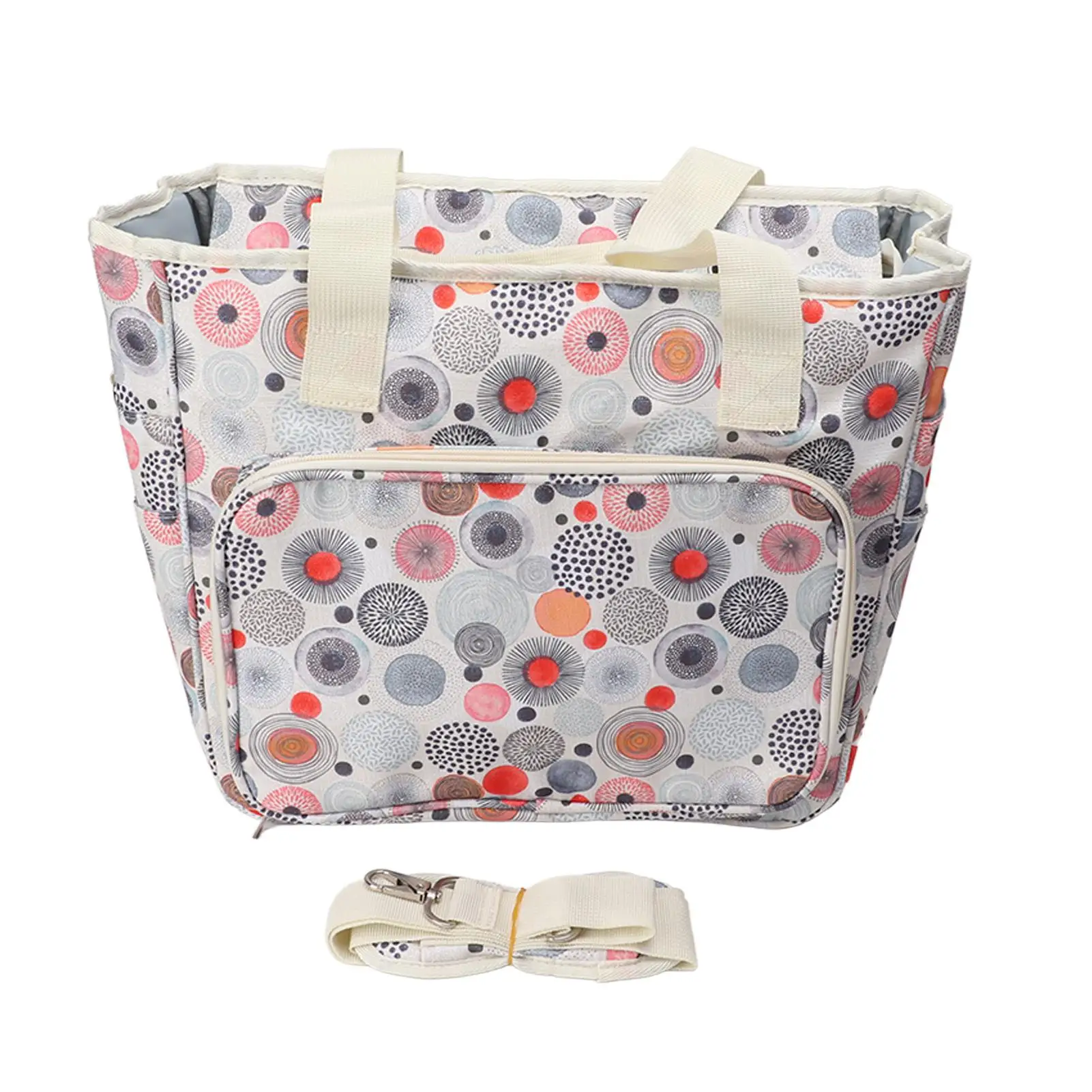 

Portable Knitting Bag & Sewing Organizer with Adjustable Strap | Ideal for home , for travel & for dorm Use