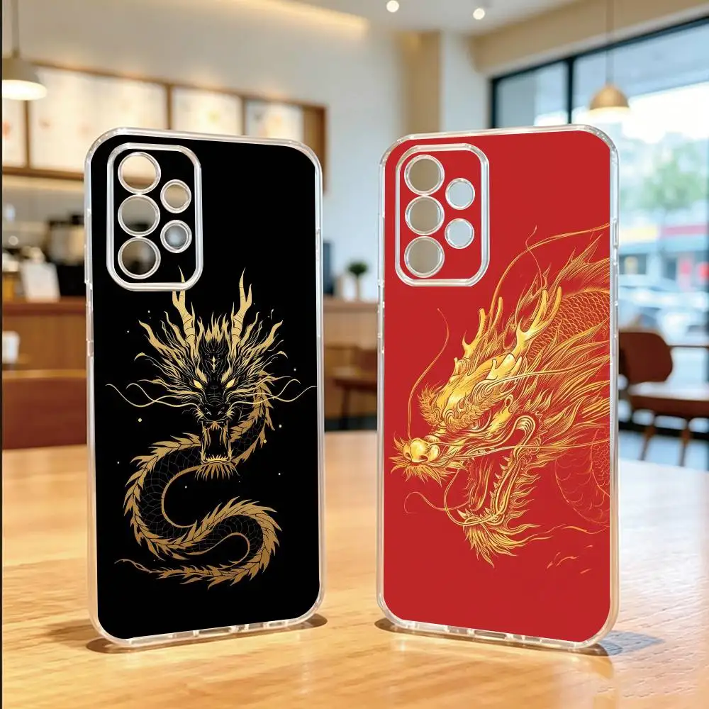 C-Chinese COOL D-Dragon Phone Case For Samsung S25,S24,S21,S22,S23,S30,Ultra,S20,Plus,Fe Transparent Cover