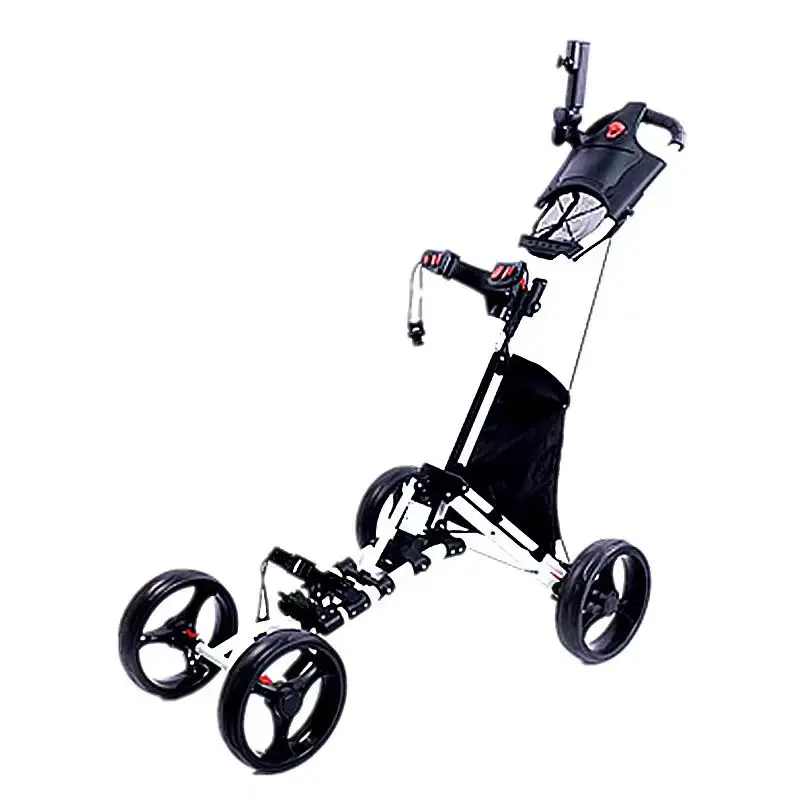 High Quality Golf Push Pull Cart with Seat Lightweight Foldable