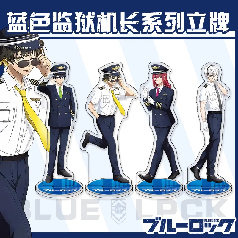 Plaques sur pied en acrylique Transparent, 15Cm, pour serrure bleue, Anime Isagi Yoichi Meguru Kunigami, ornement de bureau