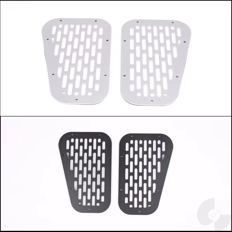 

Tiy Alloy Car Front Bonnet Vents Hood Side Trim Cover Air Flow Intake Scoop Vent Snow Cover for Land Rover Defender 90 110 2004-