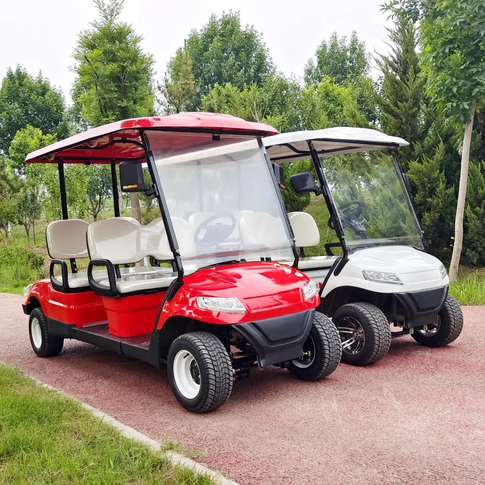 High Quality 6 Seat Electric Golf Cart with Lithium Battery and Windshield Golf Buggy Electric