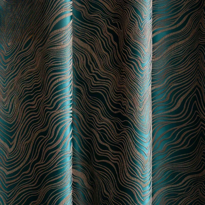 

Modern Fashion Green Luxury High Precision Jacquard Luxury Curtains for Living Room Bedroom Dining Blackout Decor Window Tulle