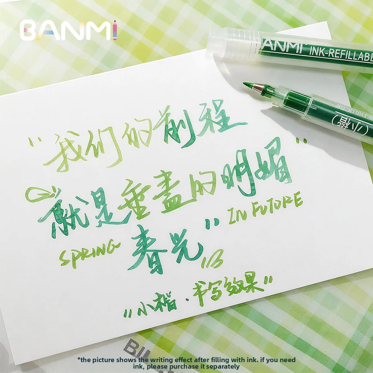 

Прозрачная гелевая ручка 5 размеров, многоразовая, гибкая, для каллиграфии, с мягким наконечником-кистью, для письма, школьных и офисных принадлежностей, корейская канцелярия