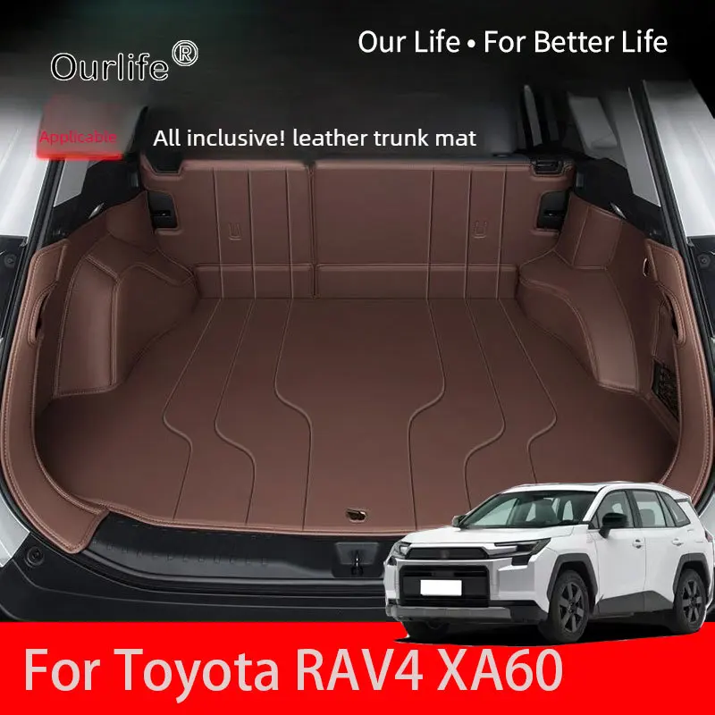

Leather Car Trunk Mat For Toyota RAV4 XA60 6th 2026 2027 RAV 4 6TH Cargo Liner Cover Pad Carpet Accessories