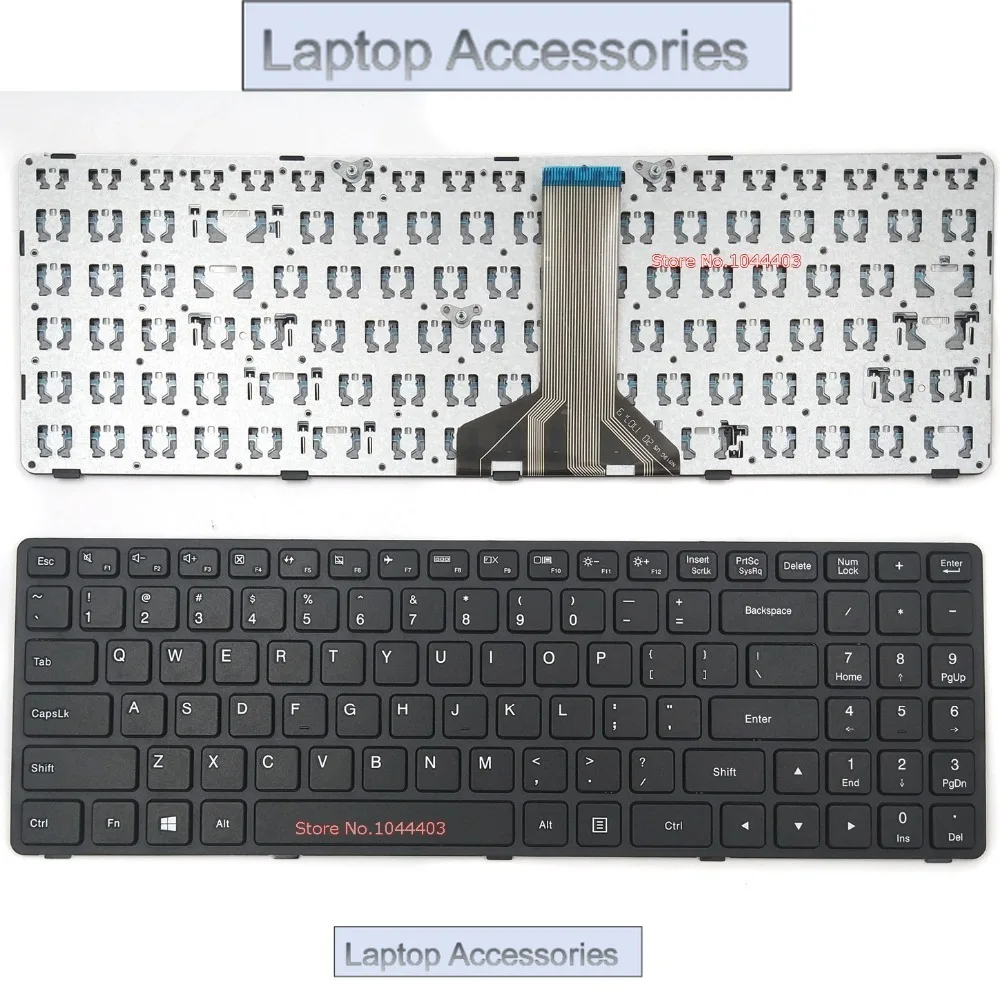 

FOriginal New Laptop Keyboard for Lenovo Ideapad 100-15IBD Type 80QQ 6385H-US NB-99-6385H-LB-00-US PK1310E1A00 SN20J78609